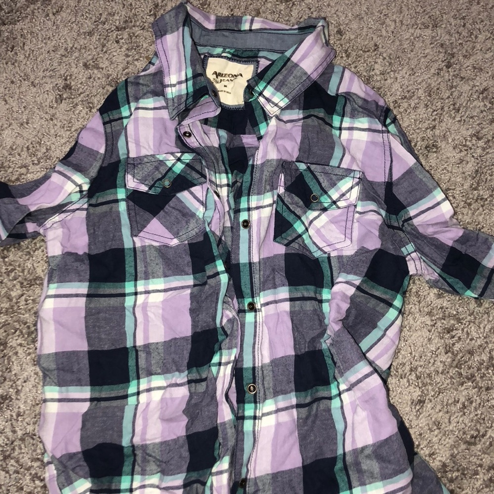 Purple and blue flannel!